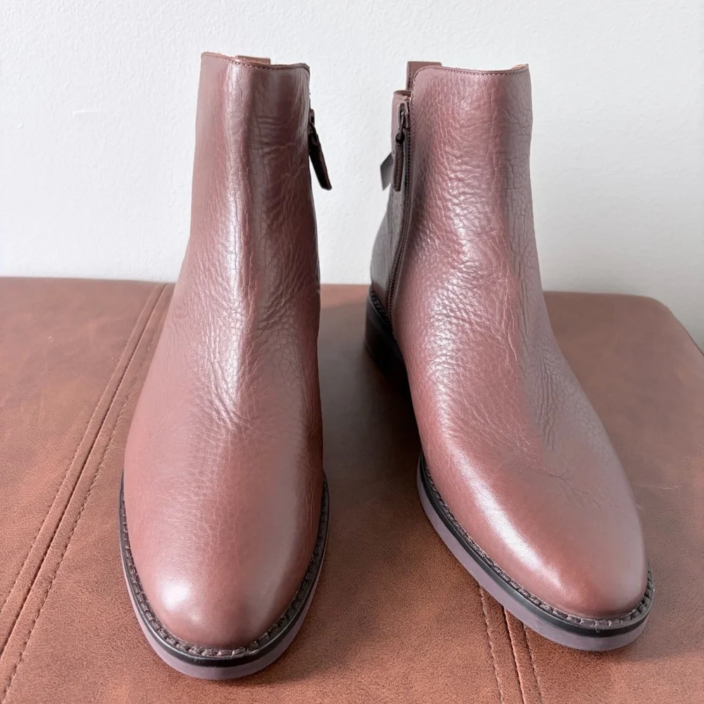 NWT Cole Haan River Waterproof Leather Chelsea Boots - Woodbury / Tan - 10B - Picture 3 of 7